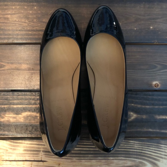 •SOLD• 🆕 J. CREW Martina Patent Wedges - Picture 2 of 8